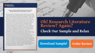 comprehensive literature review research