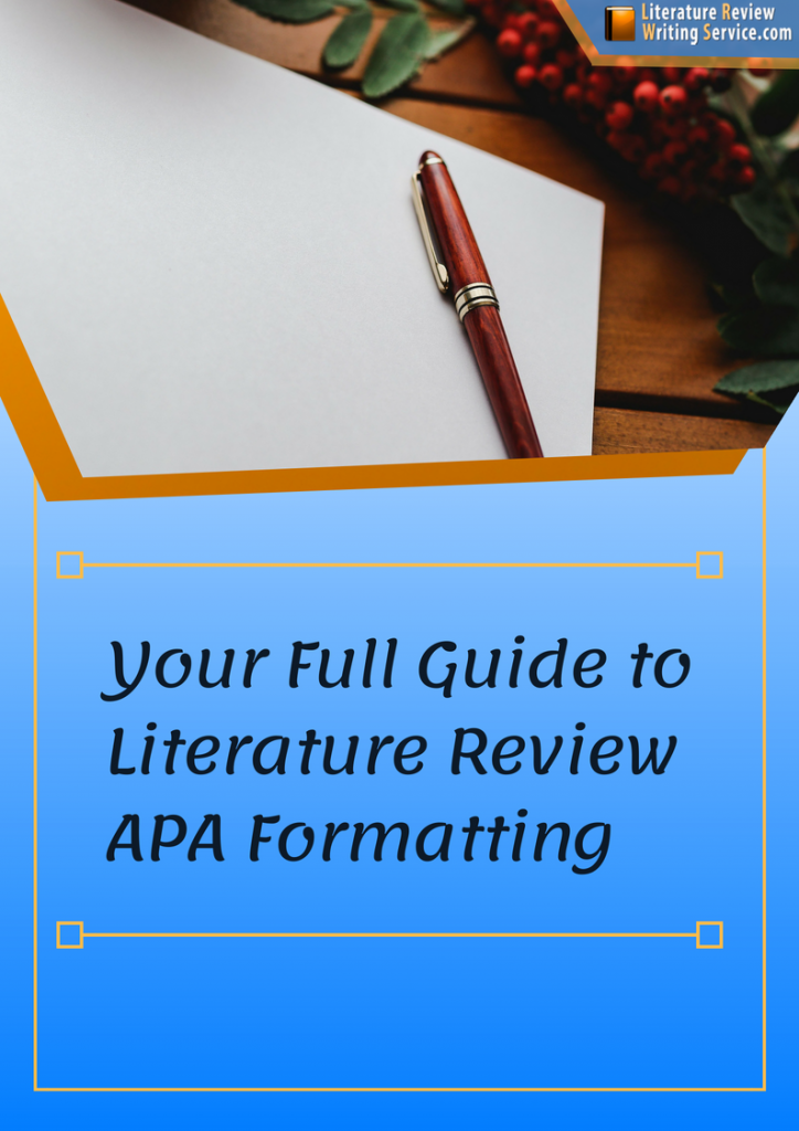 apa format for literature review