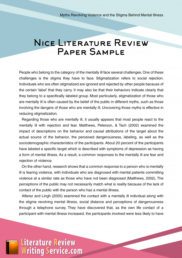 literature review journal paper