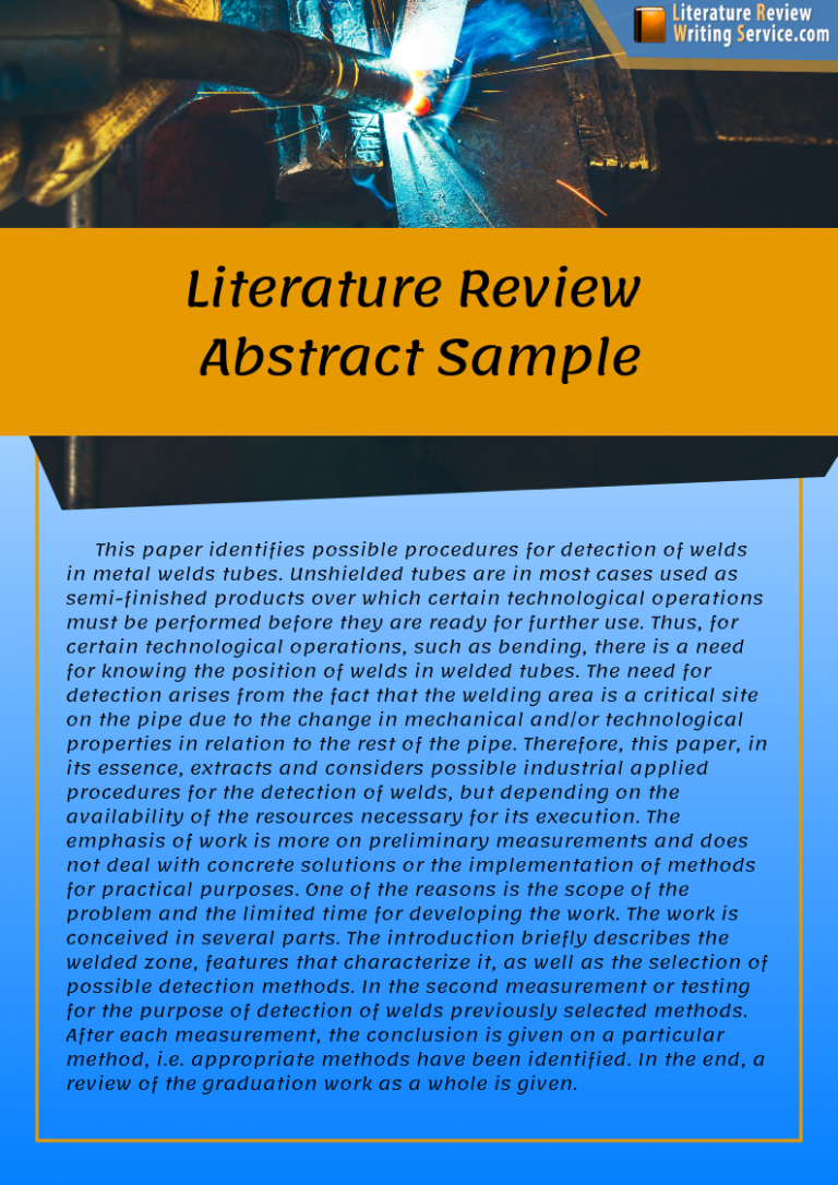 literature review abstract method