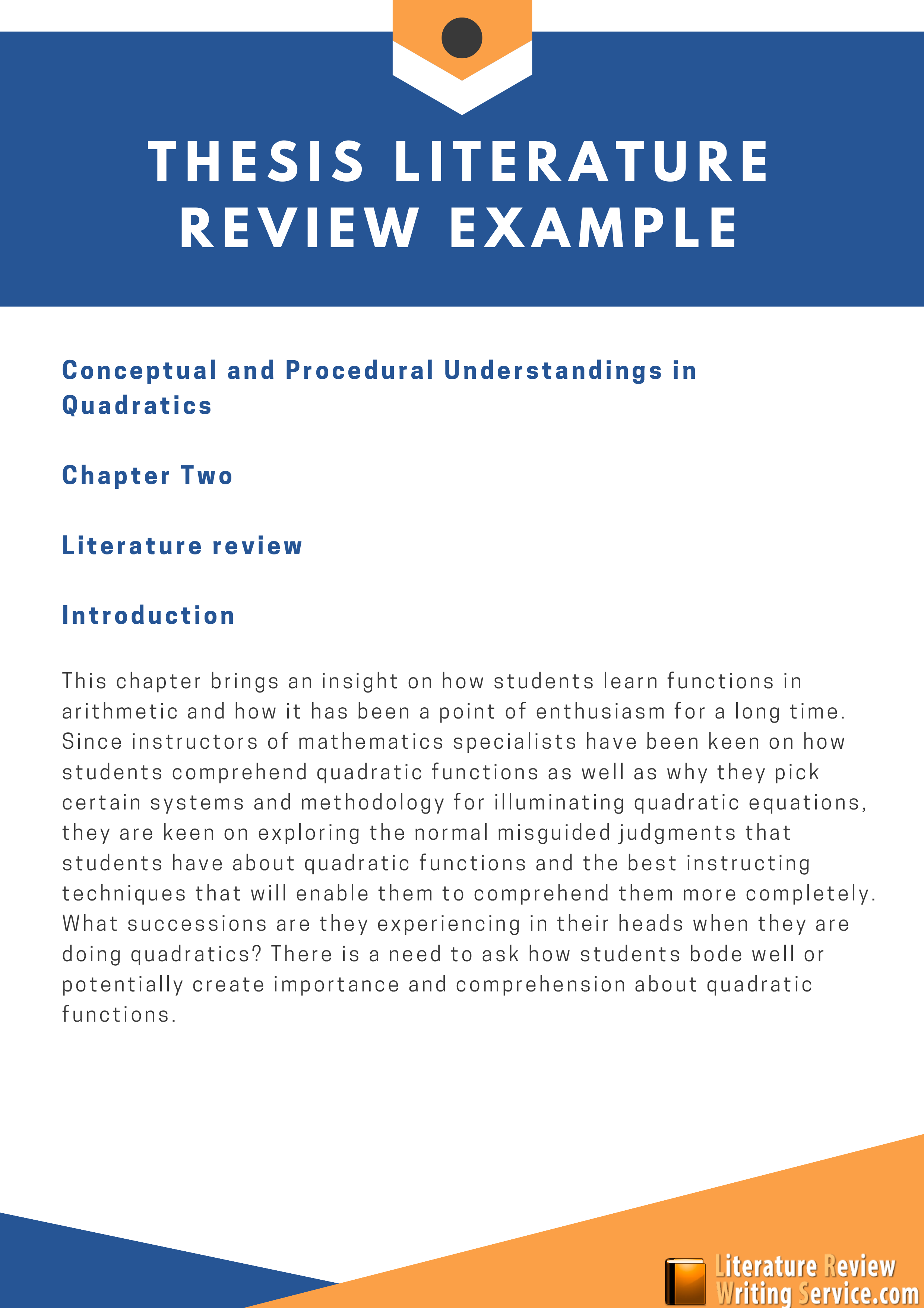 examples of literature review in research methodology