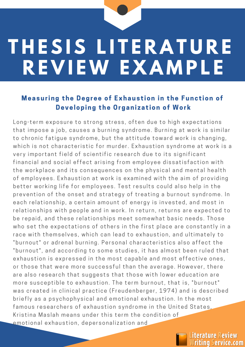 example of a literature review dissertation