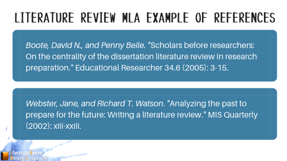 literature review sample mla